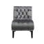 Fauteuil en velours sans accoudoirs, rembourrage confortable pour un moment de détente-390737574