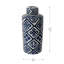 D6.3X13.8 "Bocal cylindrique bleu et blanc Valora