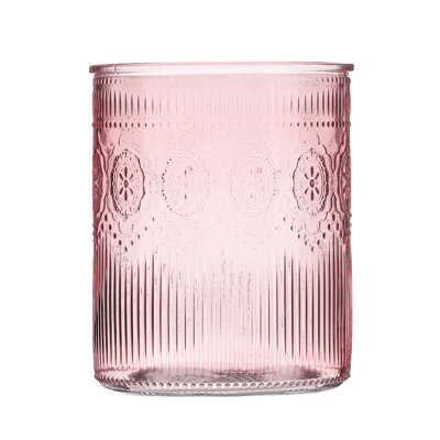 10 Strawberry Street Crosby Glass Utensil Crock, Pink