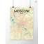 Moscow City Map - No Frame Print-1231732323