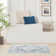 Privette Machine Washable Persian Blue/Ivory Area Rug