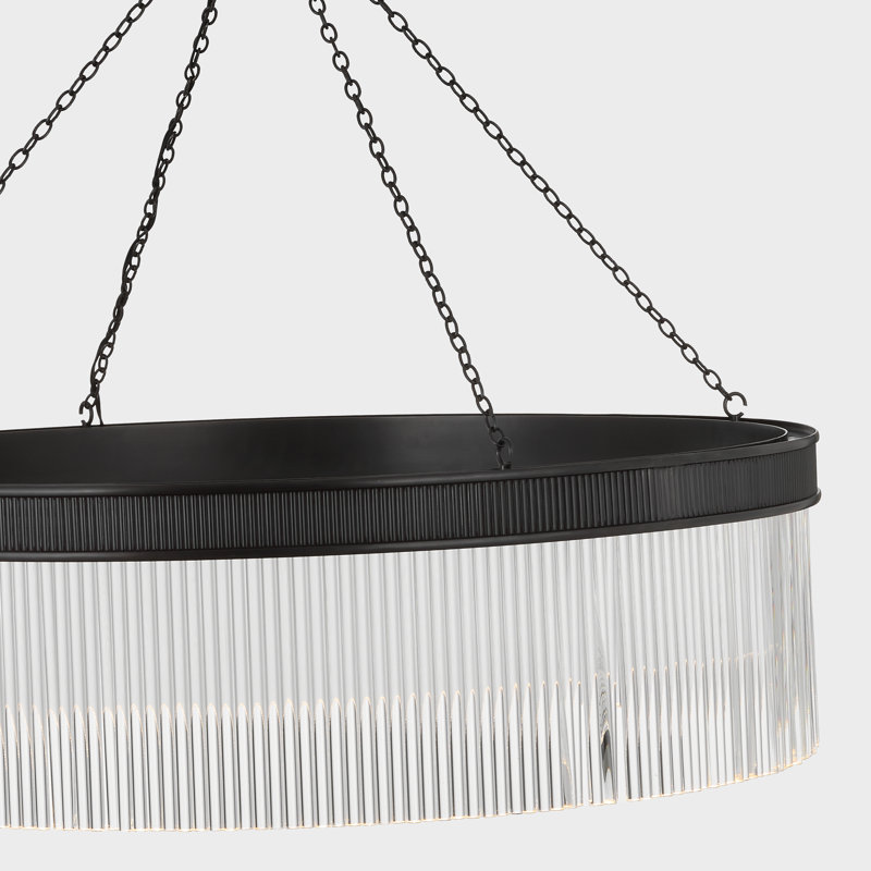 Menil 4 - Light LED Chandelier, Bronze