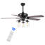 Ventilateur de plafond 52 pales 52 "avec télécommande et ensemble d'éclairage inclus Rockett