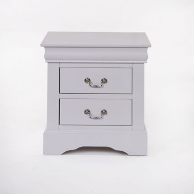 Kashton Nightstand with Storage Drawers & Metal Handles by Alcott Hill