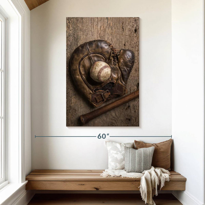 Sireci Rustic Baseball, 48" H x 32" W