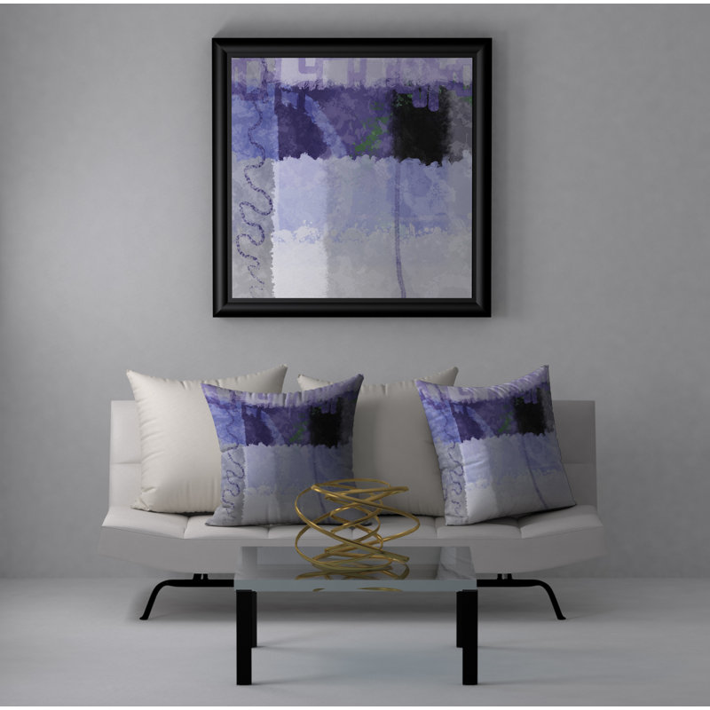 Housse de coussin décorative carrée et insert, 18" x 18"