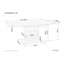 Punchard Extendable Marble Top Dining Table