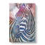 Colourful Zebra in Abstract - Wrapped Canvas-55317586