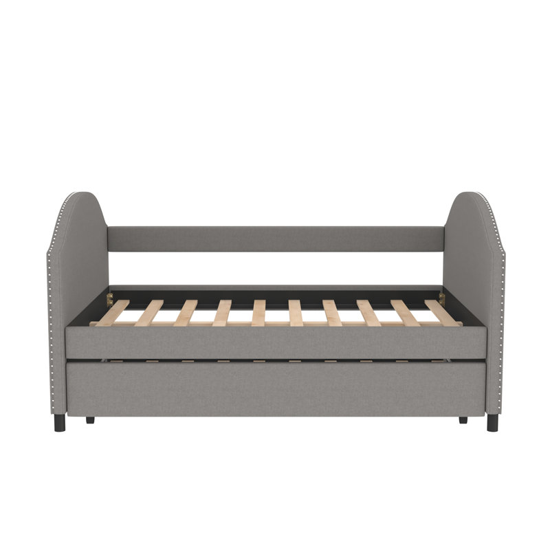 Lit de jour avec couchette Mirash, gris
