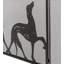 Greyhound 3 Panel Steel Fireplace Screen