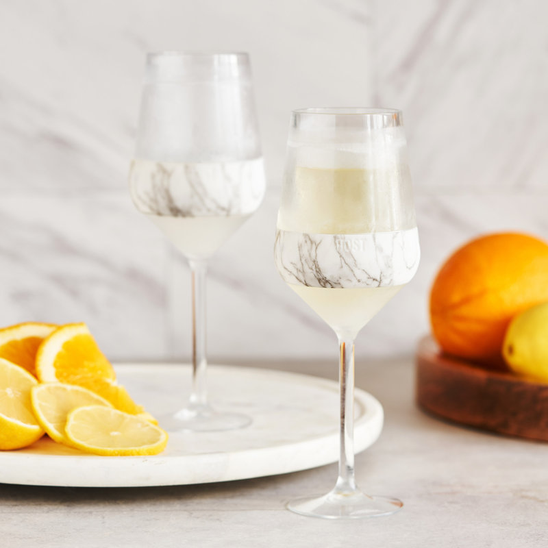 Chilling Stemmed Wine FREEZE in Marble