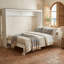 Grand lit escamotable mural et USB, blanc-20078080