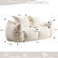 Fauteuil à billes ultra doux et moelleux pour adultes, couleur blanche, chaise longue d'intérieur surdimensionnée avec coussins, aucun assemblage requis, fauteuil de chasse, assemblage, support durable