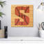 Basketball lettre S - impression sur toile tendue-1235685478