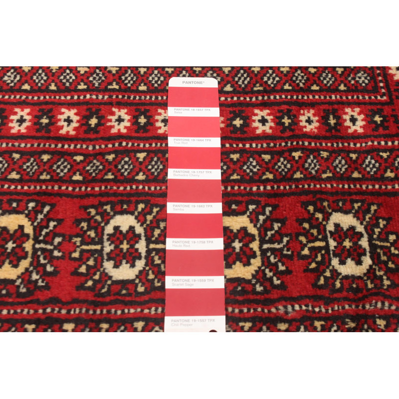 Tapis rouge foncé Finest Peshawar Bokhara 6 pi 8 po x 10 pi 3 po
