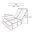 Fauteuil inclinable avec ressorts intégrés