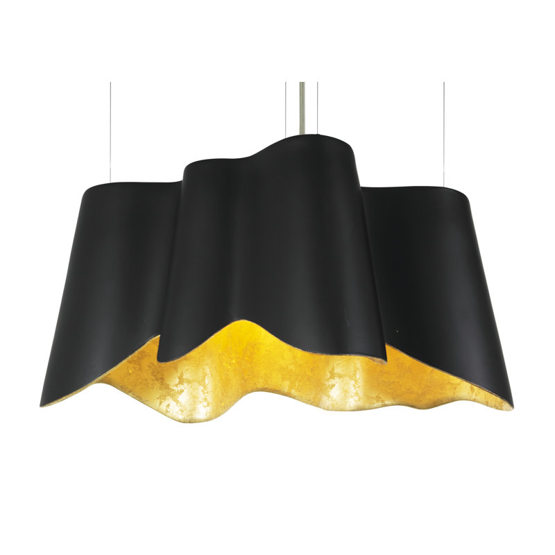 Luminaire suspendu 1 lumière Nove Ceramica, Noir