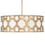 Lustre tambour 6 lumières à abat-jour Carter