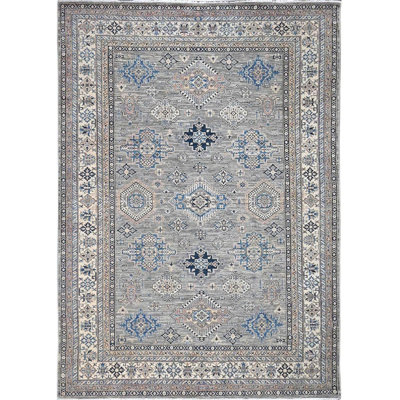 Transitional One-of-a-Kind Rectangle 9'1" X 12' Wool Area Rug Gray
