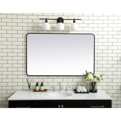 Sabine Metal Rounded Rectangle Wall Mirror