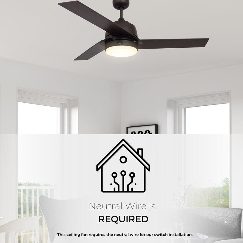 Ventilateur de plafond 52 po avec lumières DEL 