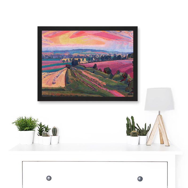 Spencer Gore The Icknield Way Landscape - Single Picture Frame Painting, 33cm H x 45.5cm W