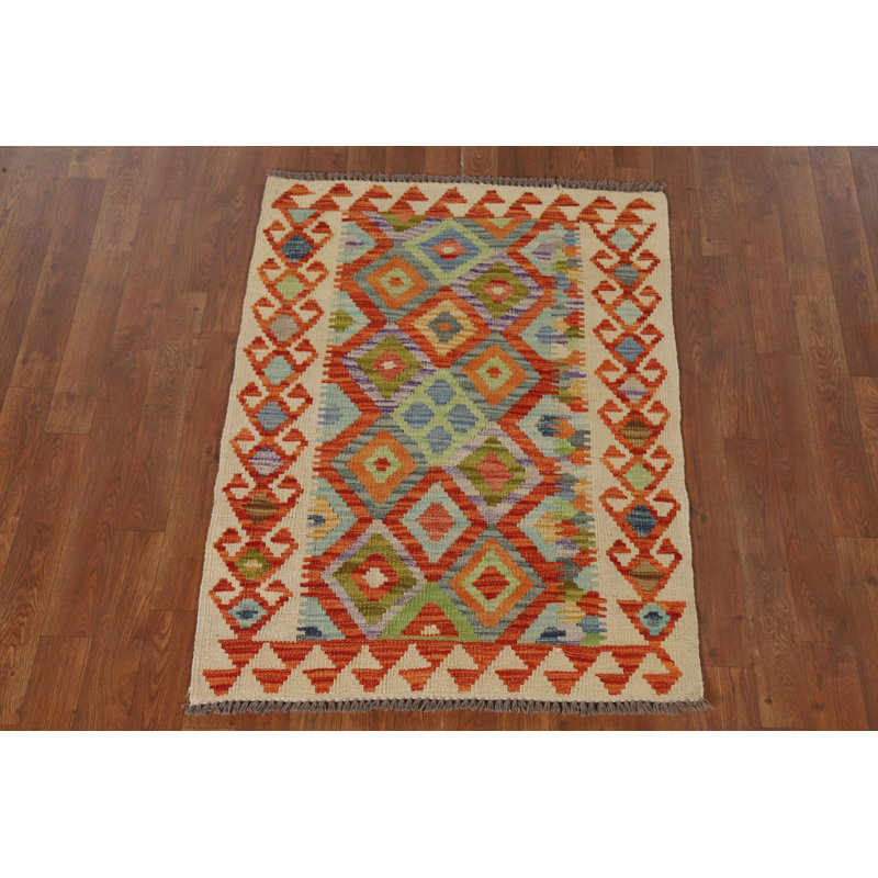 South Western Kilim Oriental Accent Rug 3x4