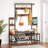 Amandine 55.5" W Hall Tree with Bench and Shoe Storage-1838143872