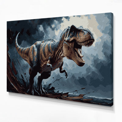 «Dinosaur Tyrannosaurus Rex», art mural sur toile