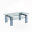 Tempered Glass 2-Tier Storage Centre Coffee Table-2128518007