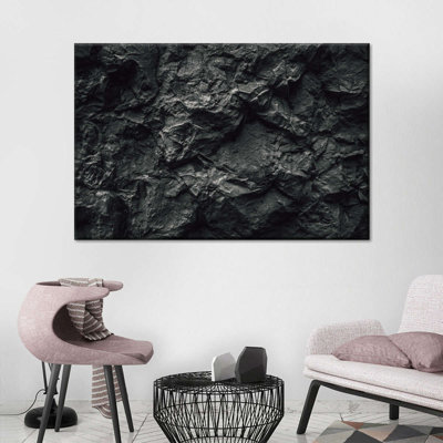 Impression sur toile pierre noire