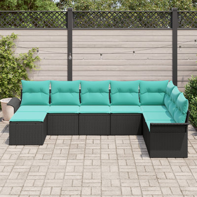 Ensemble de canapé de jardin avec coussin vidaXL 8 pièces vidaXL