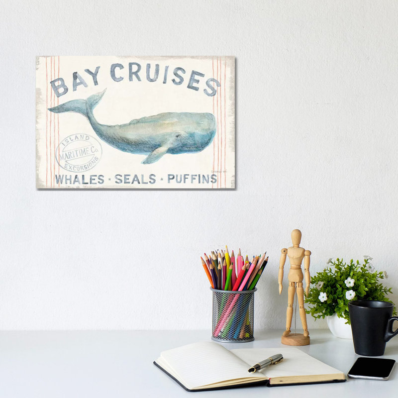 Floursack Nautical I by Danhui Nai - Wrapped Canvas Print, 20.32 cm H x 30.48 cm W