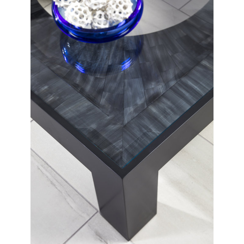 Signature Designs Elation White Cocktail Table, Dark Gray