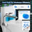 Toilette allongée une pièce avec accoudoirs ADA, hauteur de confort 17,1 po, double chasse 1,1 / 1,6 GPF, performance de 1000 g par carte