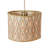 Bamboo Organic Shaped Pendant Lamp With Printed Pattern