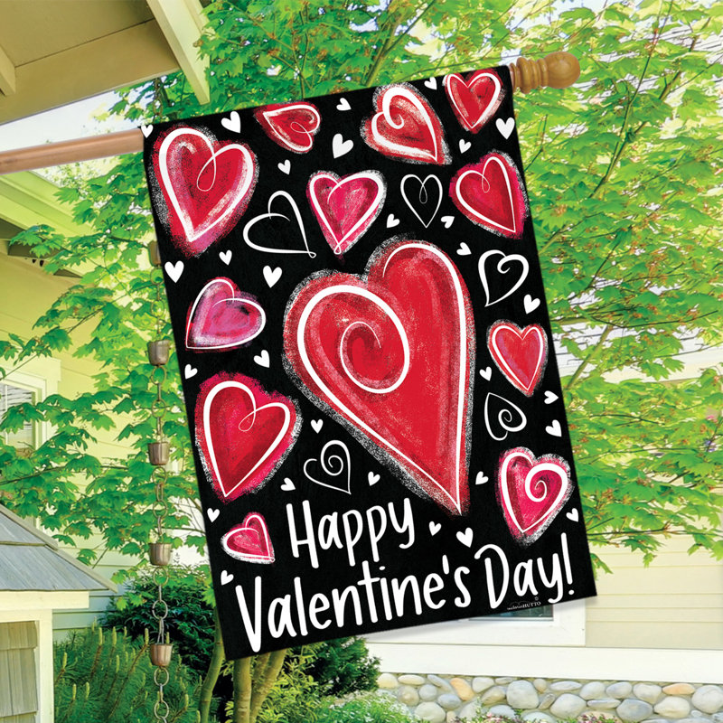 Drapeau de la Saint-Valentin, Saint-Valentin en noir et rose