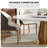 Simple Artificial marble Round Dining Table Set