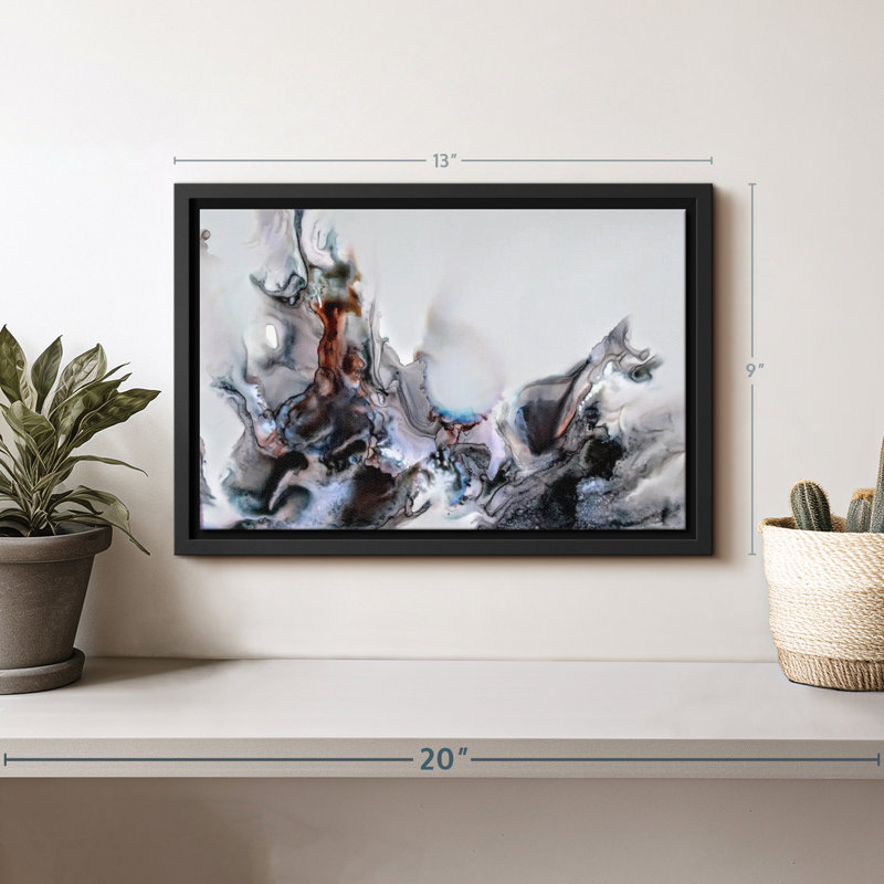 Black Flames Canvas Print, 9" H x 13" W