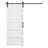 84" Height Panelled Manufactured Wood Barn Door with Installation Hardware Kit-97789436