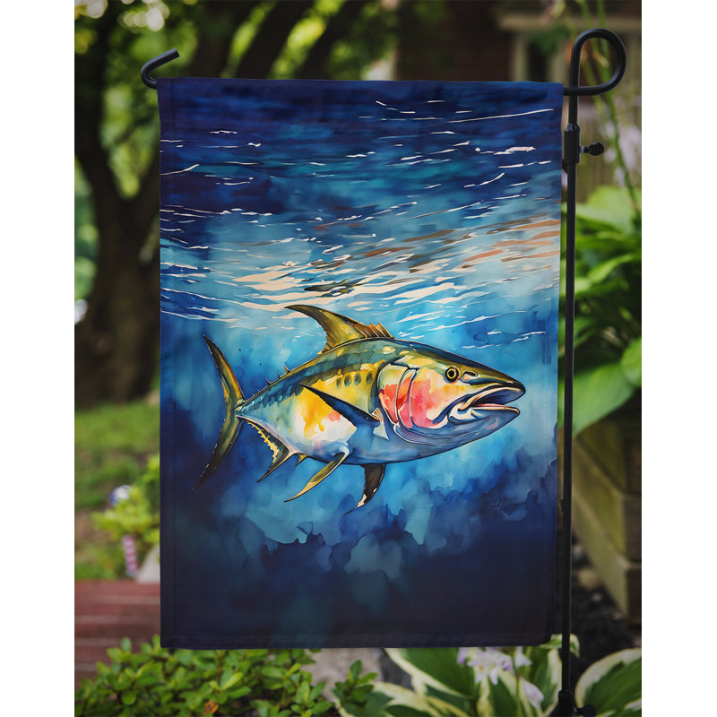 Drapeau de jardin double en polyester H 15,5 po x l 11,25 po