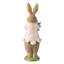 15.5"H Easter Resin Bunny Girl Table Decor With Flowers