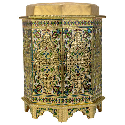 Basilotto Aluminium Accent Stool