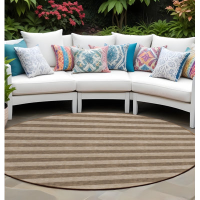 Tapis d'intérieur rond 8 po