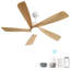 Ventilateur de plafond de 54 pouces à 6 vitesses à télécommande et à intensité variable pour le salon-1320142325
