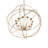 54" Wide Atom Enerjisi 12 Light Chandelier