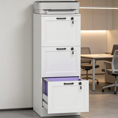 40cm Wide 3 -Drawer File Cabinet