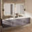Geneva 84" Wall-Mounted Double Bathroom Vanity Set with Mirror-112952429-87285970
