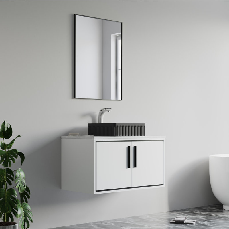 Lavabo vasque carré en céramique Dowell 6004 - noir mat, Noir mat