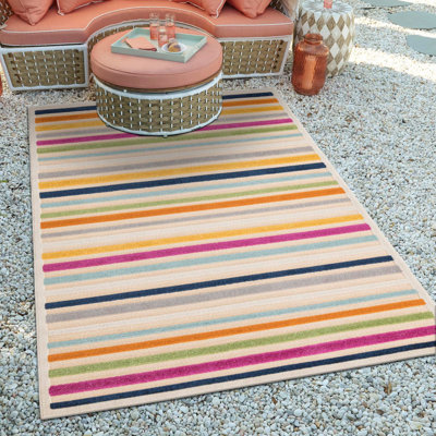 Striped Indoor / Outdoor Rug